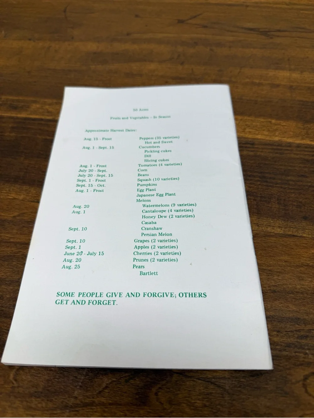 Favorite Recipes Krueger Pepper Gardens Wapato WA 1980's